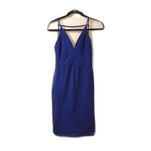 Lulus’s Royal Blue Strappy Back Mini Dress